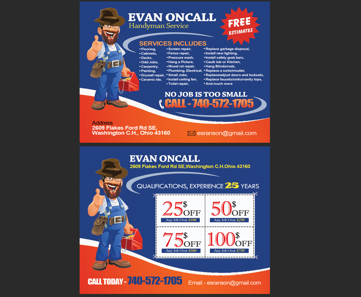 Design de Carte Postale par NatPearlDesigns pour Evan OnCall | Design #4495578