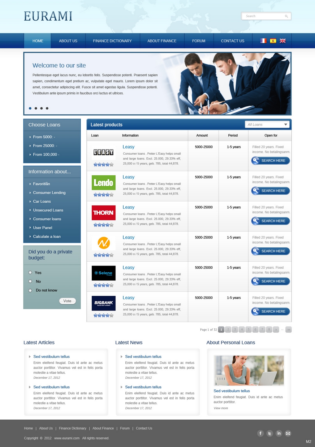 Web Design by pb for Eurami Group | Design #1292737