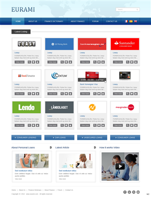 Web Design by pb for Eurami Group | Design: #1307646