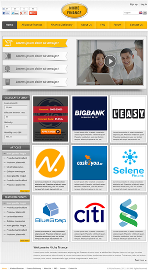 Web Design by Creative Usha for Eurami Group | Design #1394605