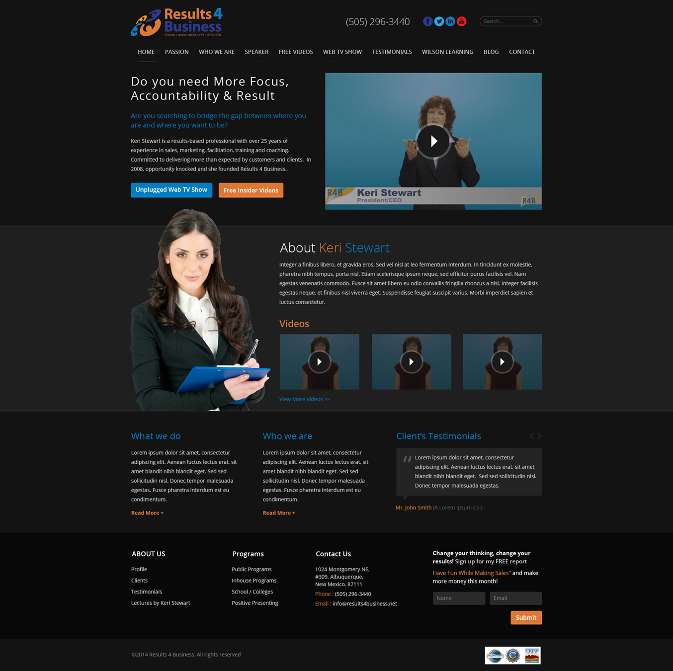 Web Design by Hashim Creetto for Maverick Web Video | Design #4583515