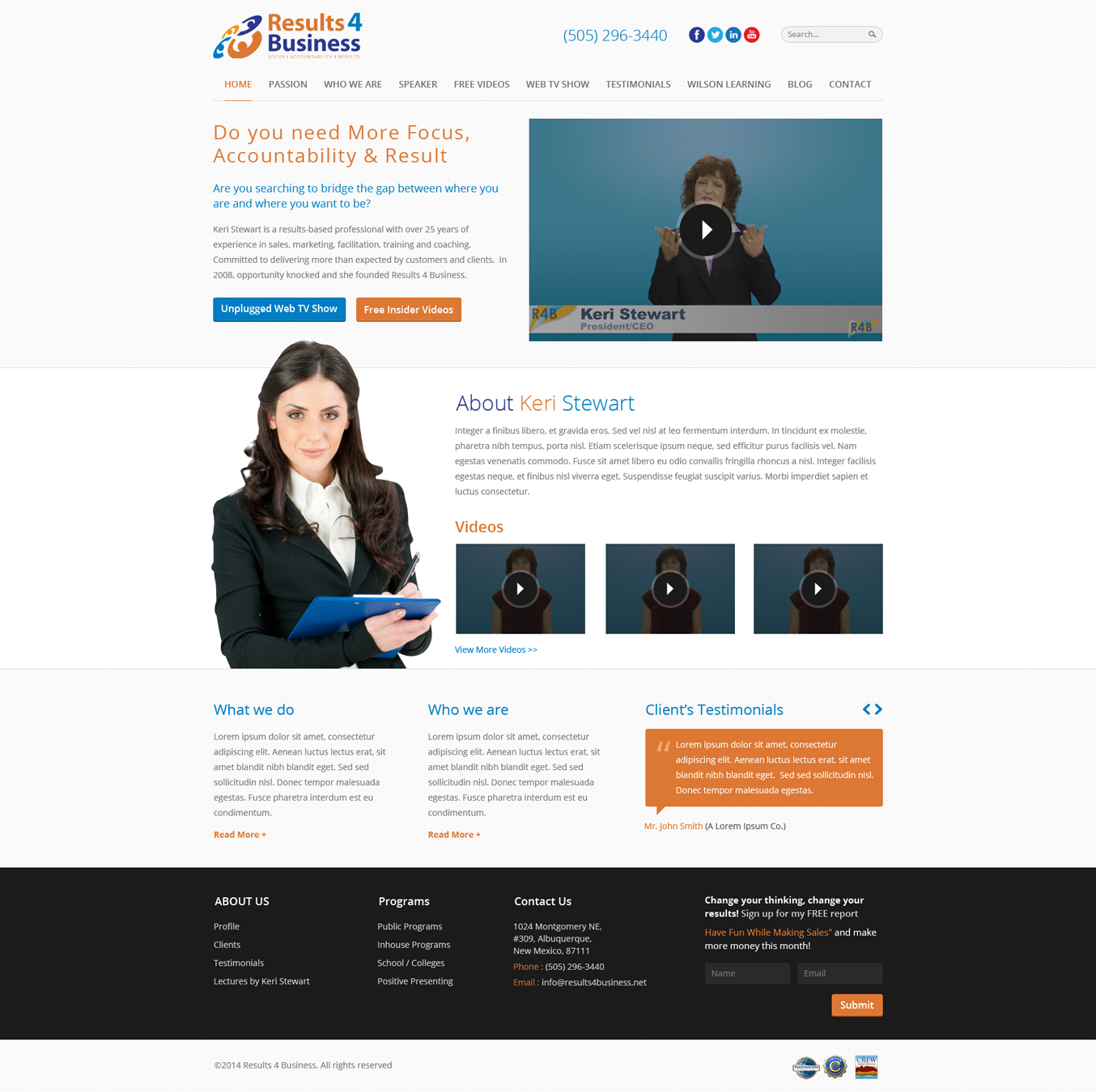 Web Design by Hashim Creetto for Maverick Web Video | Design #4598161