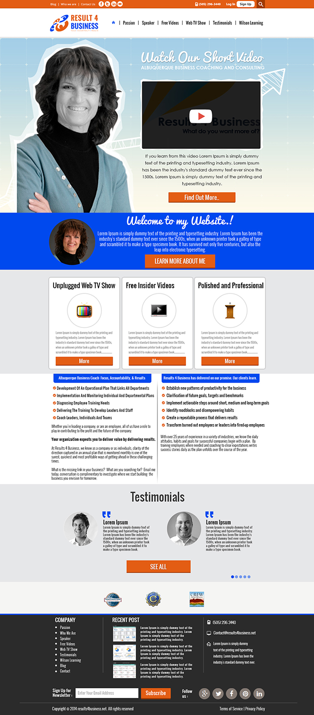 Web Design by Adeel Hanif® for Maverick Web Video | Design #4610422