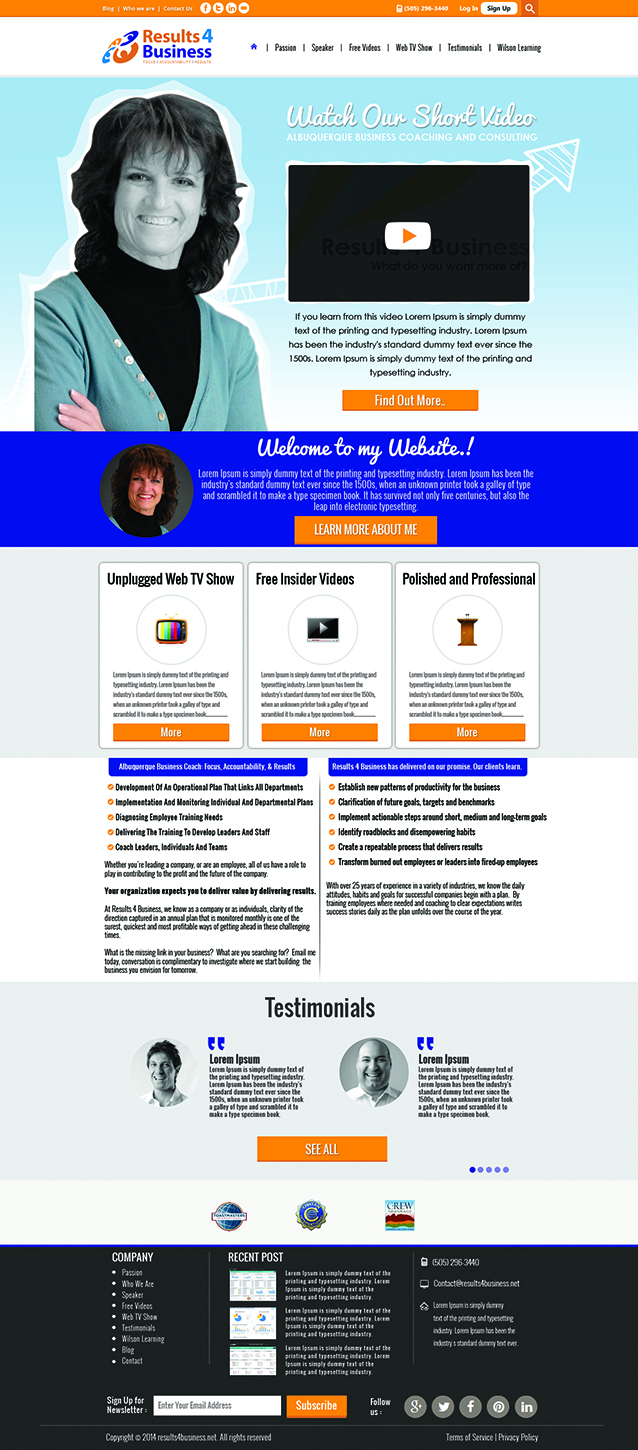 Web Design by Adeel Hanif® for Maverick Web Video | Design #4623364