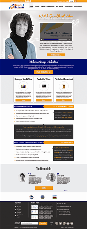 Web Design by Adeel Hanif® for Maverick Web Video | Design: #4648101