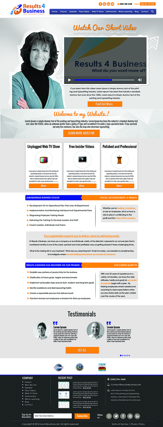 Web Design by Adeel Hanif® for Maverick Web Video | Design #4671204