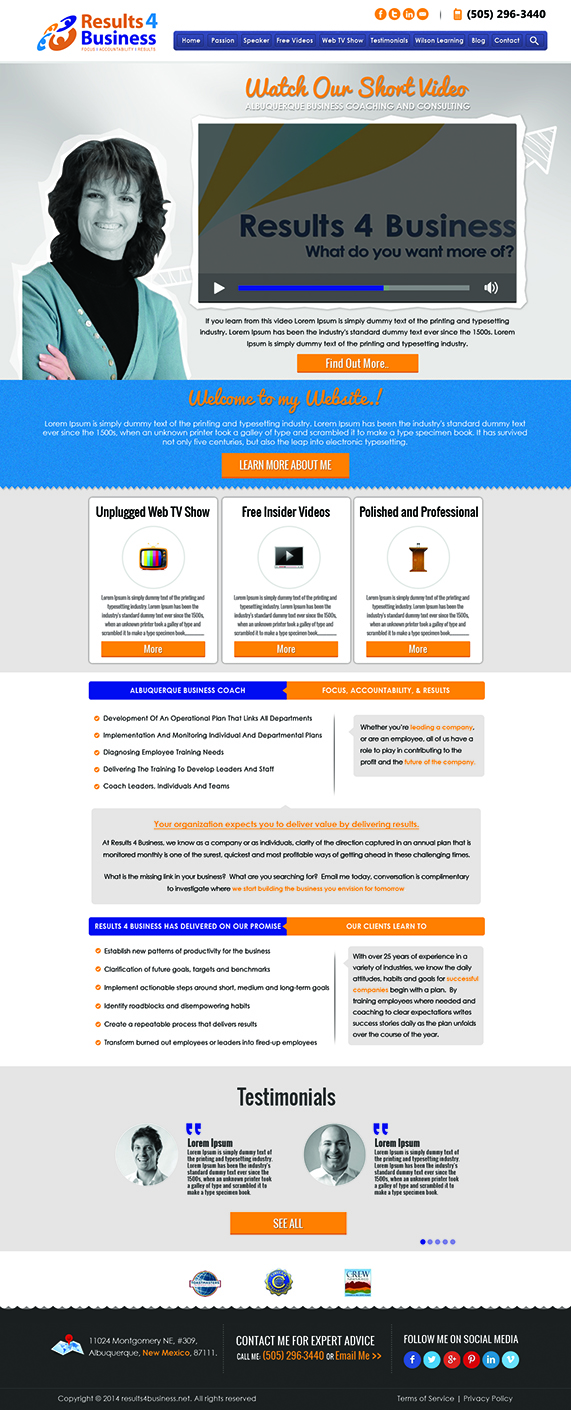 Web Design by Adeel Hanif® for Maverick Web Video | Design: #4708231