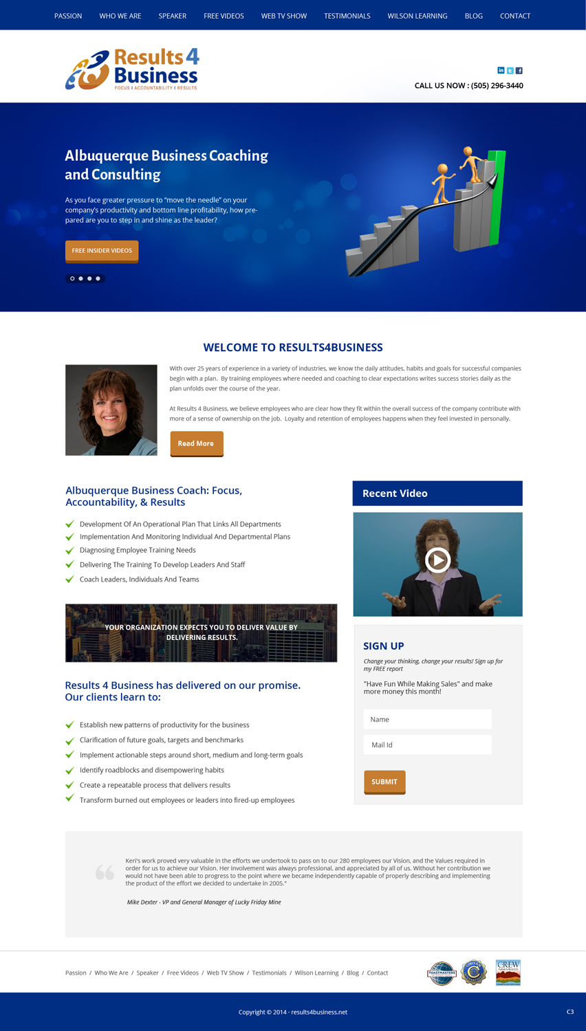Web Design by pb for Maverick Web Video | Design #4559055