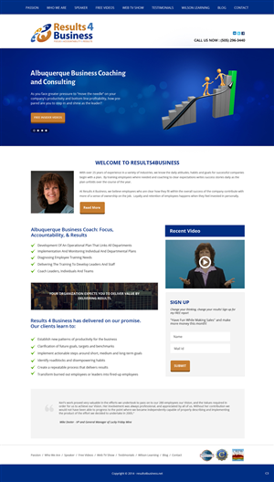 Web Design by pb for Maverick Web Video | Design: #4559055