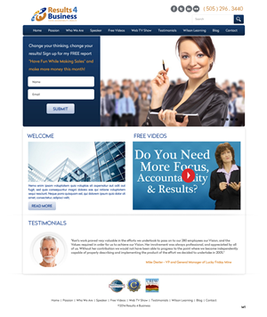 Web Design by pb for Maverick Web Video | Design: #4559056