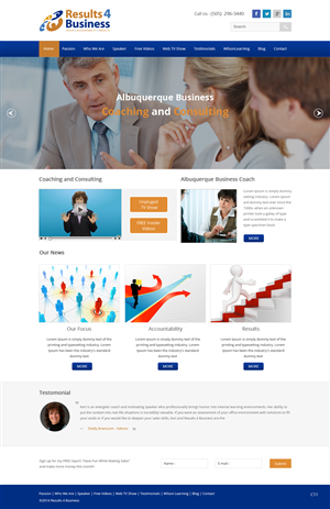 Web Design by pb for Maverick Web Video | Design: #4559081