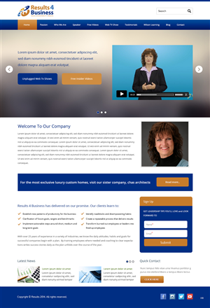 Web Design by pb for Maverick Web Video | Design: #4559086