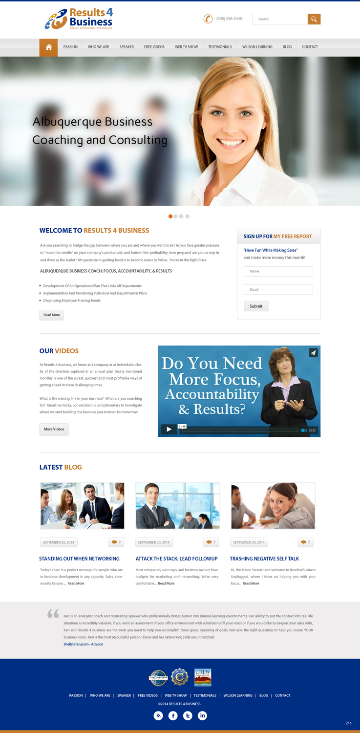 Web Design by pb for Maverick Web Video | Design #4559088