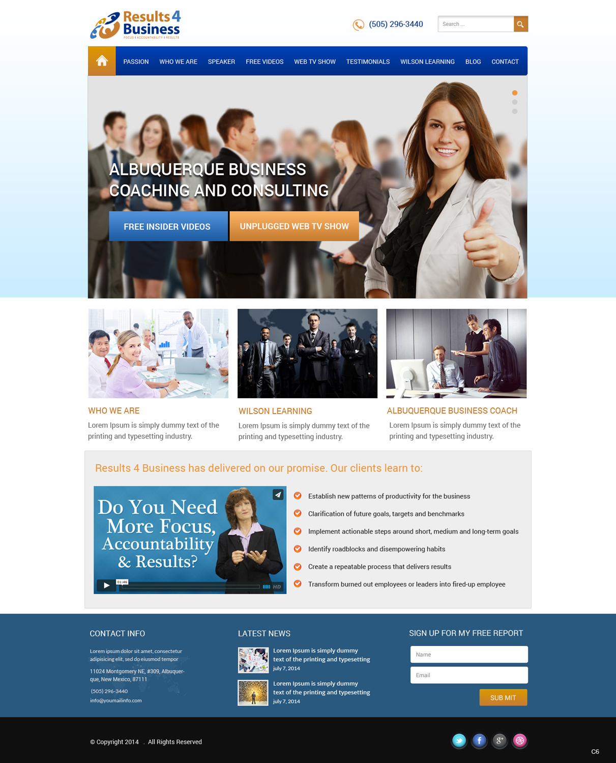 Web Design by pb for Maverick Web Video | Design #4559104