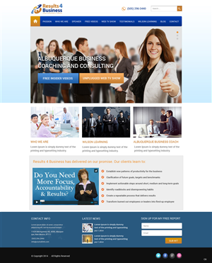 Web Design by pb for Maverick Web Video | Design: #4559104