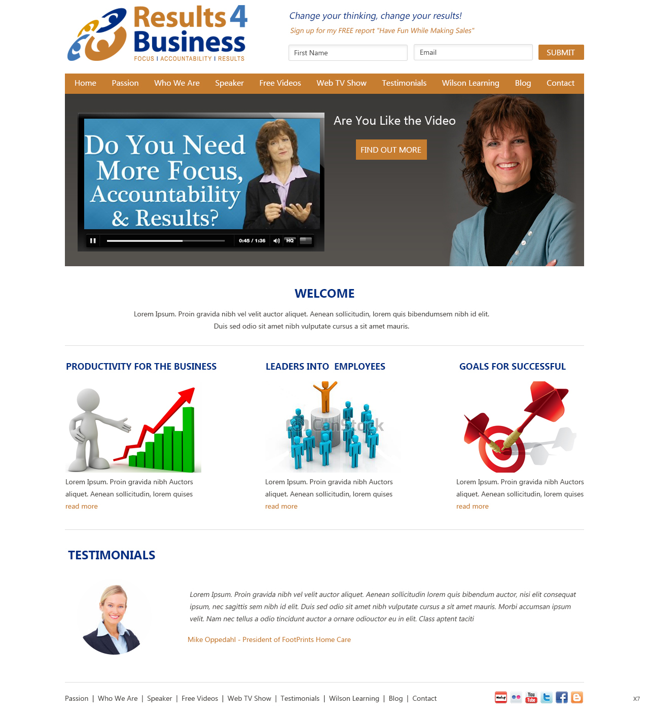 Web Design by pb for Maverick Web Video | Design #4626537