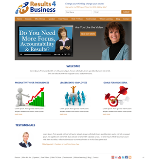 Web Design by pb for Maverick Web Video | Design #4626537