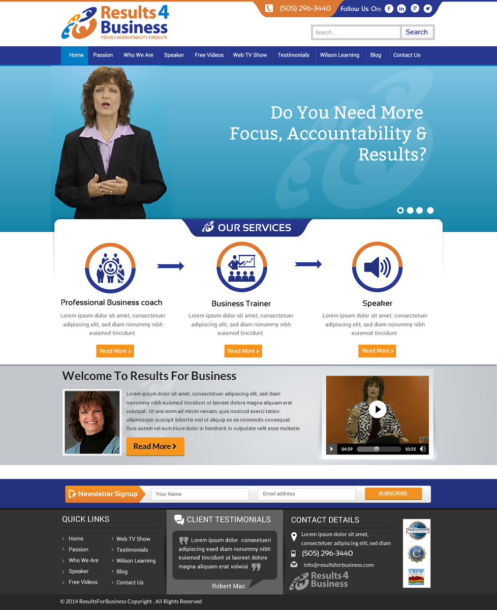 Web Design by Sbss for Maverick Web Video | Design #4546092