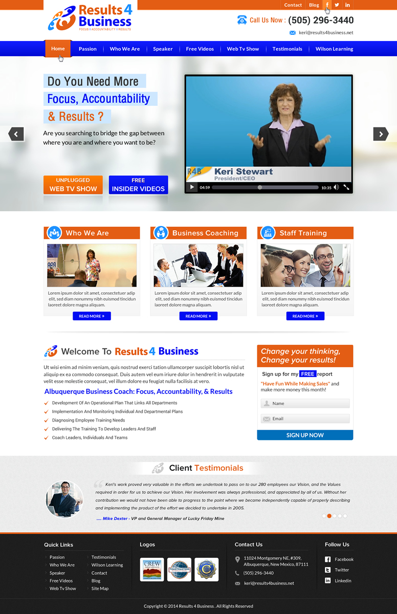 Web Design by Sbss for Maverick Web Video | Design #4547274