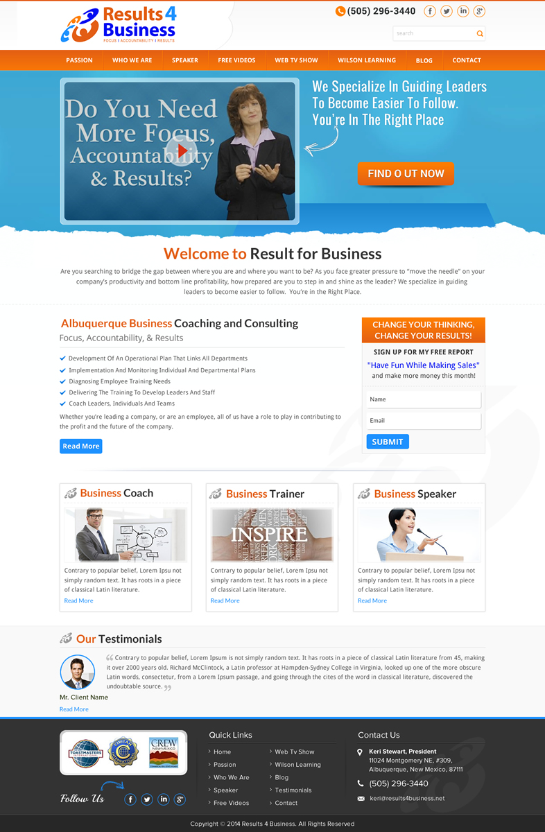 Web Design by Sbss for Maverick Web Video | Design #4608409