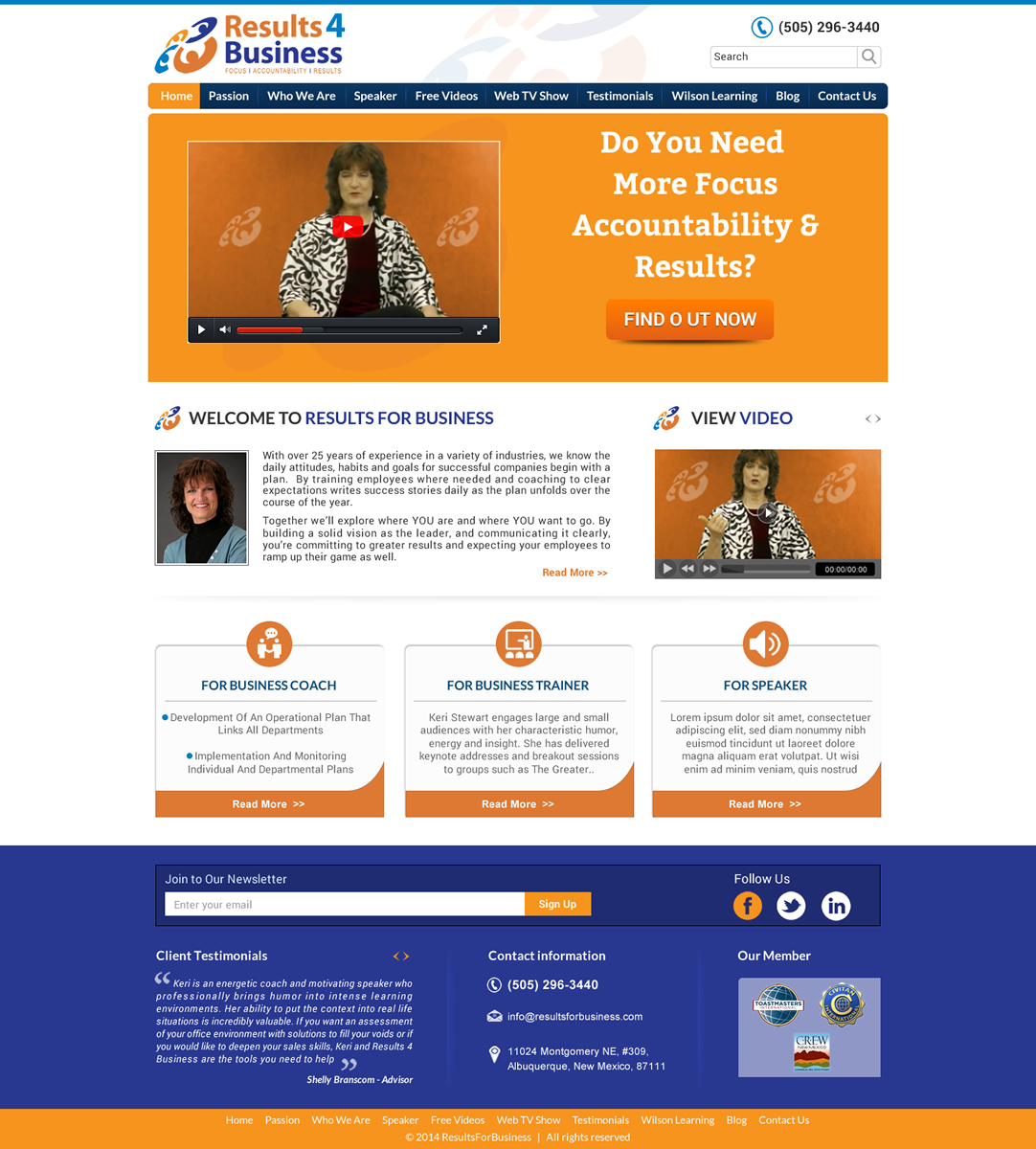 Diseño Web por Sbss para Maverick Web Video | Diseño #4608423