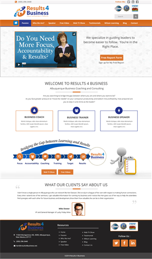 Dynamic Website Design For Dynamic Speaker and Business Coach! | Web Design by Advent Innovative
