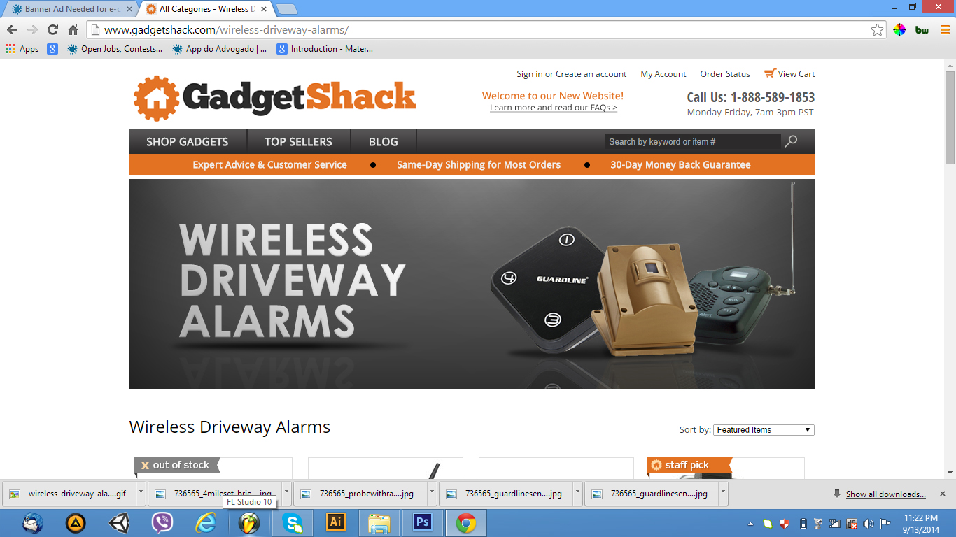 Design de Bannière  par fueldesignyard pour GadgetShack.com | Design #4502497