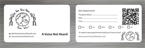 Business Card Design by Sbss for A Voice Not Heard | Design: #1272015