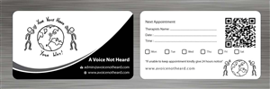 Business Card Design by Sbss for A Voice Not Heard | Design: #1272017