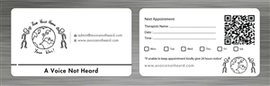 Design de Carte de Visite par Sbss pour A Voice Not Heard | Design : #1272026