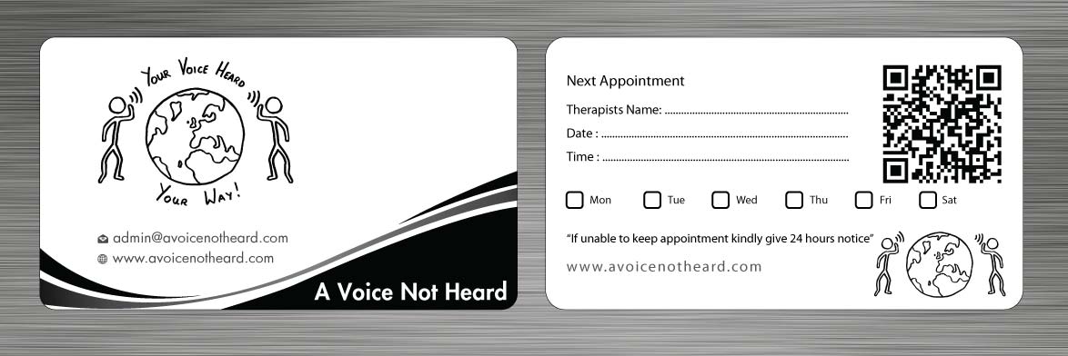 Diseño de Tarjeta de Presentación por Sbss para A Voice Not Heard | Diseño #1272028