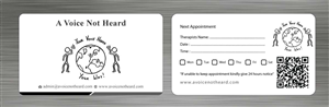 Design de Carte de Visite par Sbss pour A Voice Not Heard | Design : #1272035