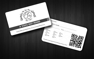 Design de Carte de Visite par Sbss pour A Voice Not Heard | Design : #1272054