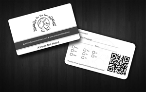 Design de Carte de Visite par Sbss pour A Voice Not Heard | Design : #1272070