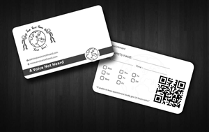 Design de Carte de Visite par Sbss pour A Voice Not Heard | Design : #1272072