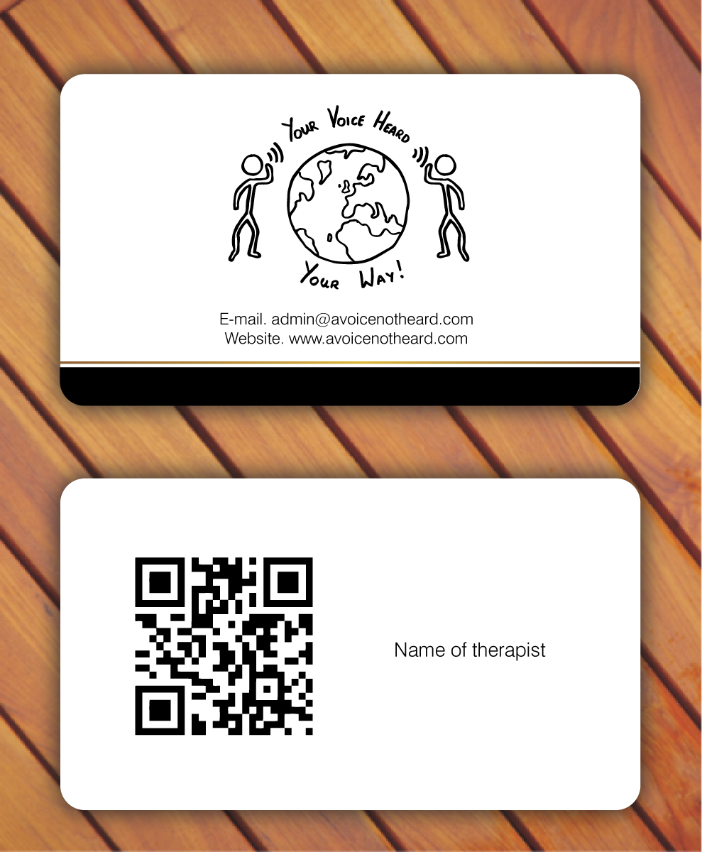 Business Card Design by Sbss for A Voice Not Heard | Design #1272078