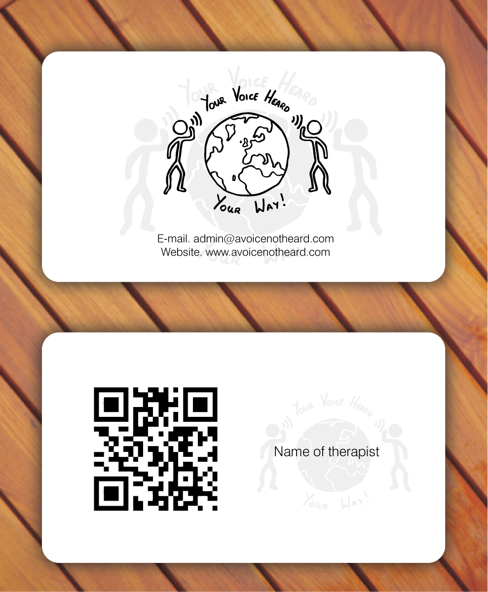 Business Card Design by Sbss for A Voice Not Heard | Design #1272079