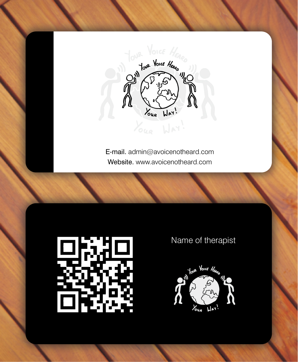 Business Card Design by Sbss for A Voice Not Heard | Design #1272082