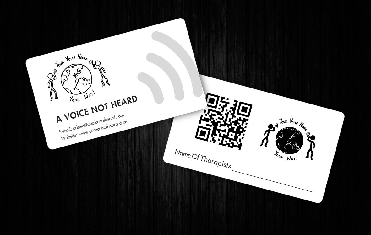 Business Card Design by Sbss for A Voice Not Heard | Design #1272149