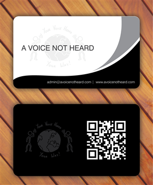 Business Card Design by Sbss for A Voice Not Heard | Design: #1274950