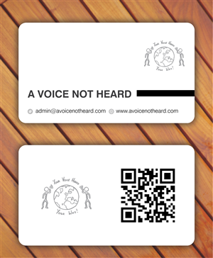 Business Card Design by Sbss for A Voice Not Heard | Design: #1274951
