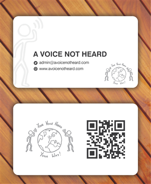 Business Card Design by Sbss for A Voice Not Heard | Design: #1274953
