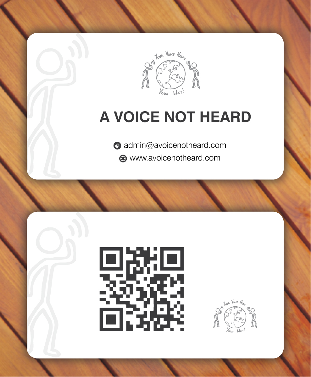 Design de Carte de Visite par Sbss pour A Voice Not Heard | Design #1274954