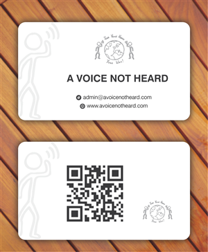 Business Card Design by Sbss for A Voice Not Heard | Design: #1274954