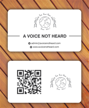 Business Card Design by Sbss for A Voice Not Heard | Design: #1274955
