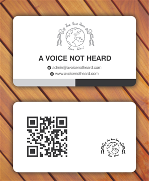 Business Card Design by Sbss for A Voice Not Heard | Design: #1274956