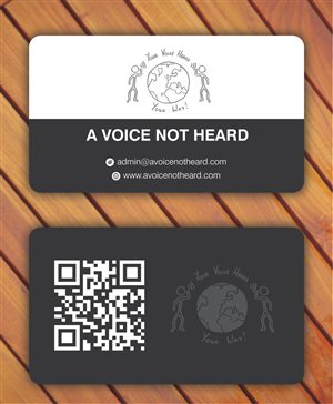 Business Card Design by Sbss for A Voice Not Heard | Design: #1274957