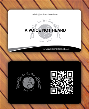 Business Card Design by Sbss for A Voice Not Heard | Design: #1274969