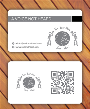 Business Card Design by Sbss for A Voice Not Heard | Design: #1274971