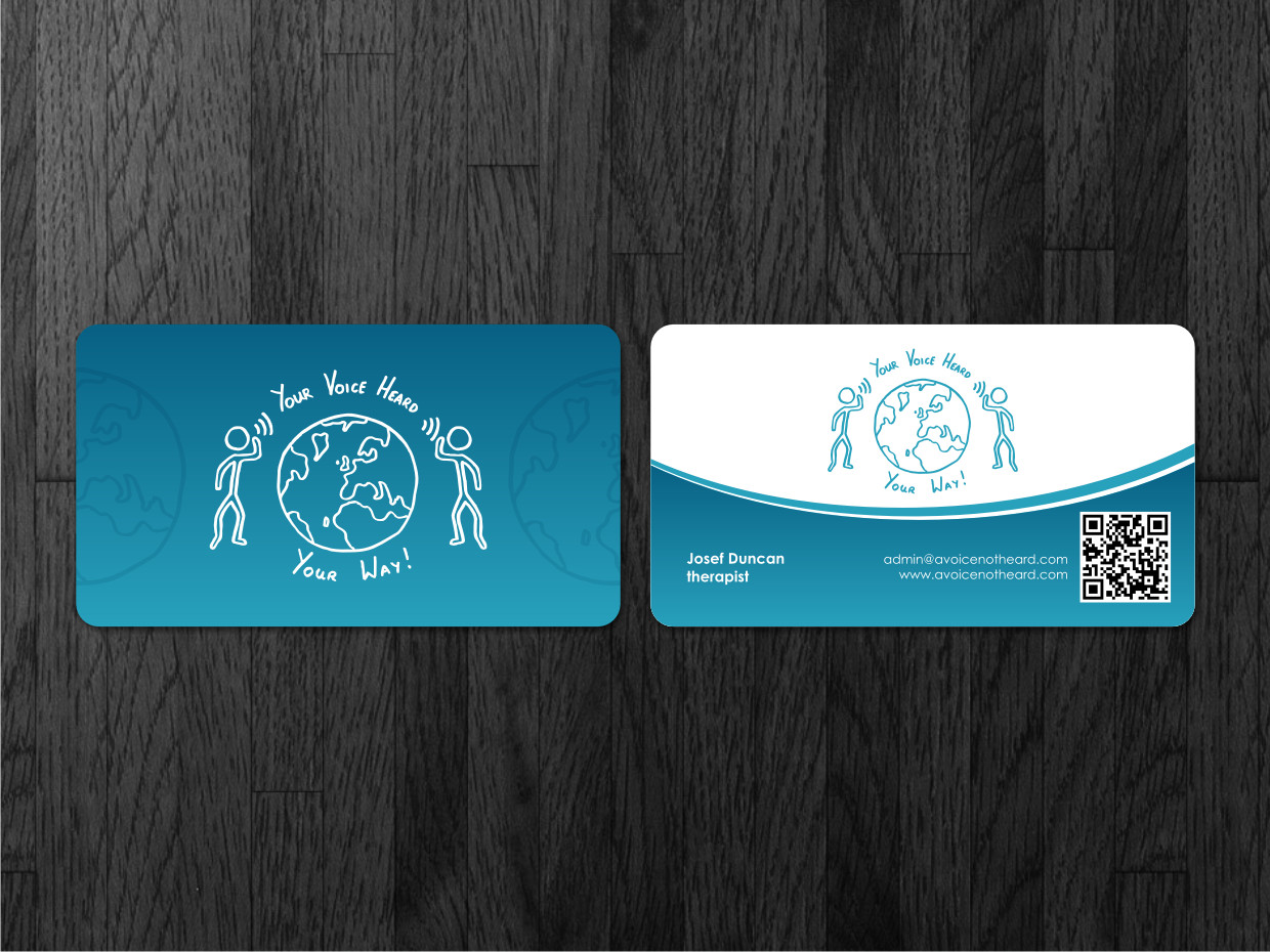 Business Card Design by Atvento Graphics for A Voice Not Heard | Design #1275559
